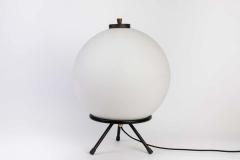  Gilardi Barzaghi 1960s Gilardi Barzaghi Large Glass Tripod Table or Floor Lamp - 1279736