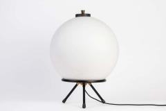  Gilardi Barzaghi 1960s Gilardi Barzaghi Large Glass Tripod Table or Floor Lamp - 1279740