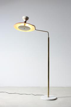  Gilardi Barzaghi Floor lamp with two lights and adjustable hat in two colour enamelled metal - 3335988