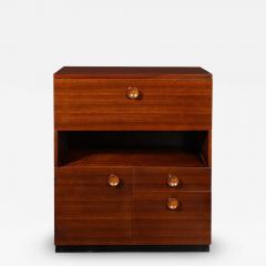  Gilbert Art Deco Secretary Cabinet Desk in Book Matched Walnut by Gilbert Rohde - 3527437