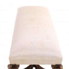  Gill Reigate English Tudor Style Carved and Gilt Walnut Bench C 1900  - 4662264