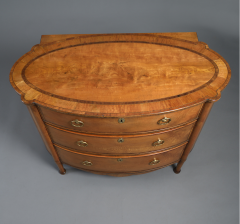  Gillows of Lancaster London A George III Satinwood Commode of Unusual Oval Form Attributed To Gillows - 502964