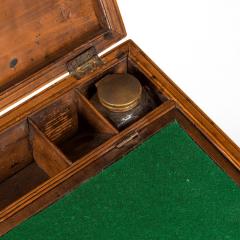  Gillows of Lancaster London A George IV calamander and specimen parquetry writing slope - 1722204