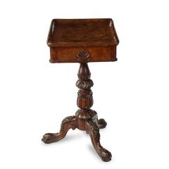  Gillows of Lancaster London A George IV highly figured oak tripod side table attributed to Gillows - 3465518