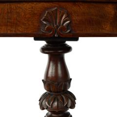  Gillows of Lancaster London A George IV highly figured oak tripod side table attributed to Gillows - 3465521