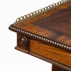  Gillows of Lancaster London A William IV rosewood free standing end support table attributed to Gillows - 2044802