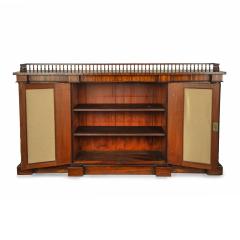  Gillows of Lancaster London A late William IV rosewood breakfront open bookcase by Gillows - 3785413