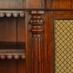  Gillows of Lancaster London A late William IV rosewood breakfront open bookcase by Gillows - 3785417