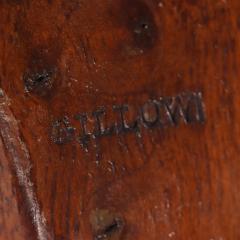  Gillows of Lancaster London An English Walnut and Tufted Leather Library Armchair by Gillows 19th C  - 4428431