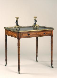  Gillows of Lancaster London Antique English Gillows of Lancaster Regency Period Mahogany Writing Table - 1247734