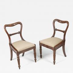  Gillows of Lancaster London Early 19th Century George IV Pair of Cccasional Chairs by Gillows - 4320326