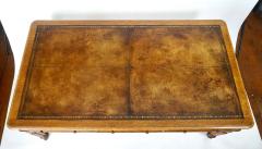  Gillows of Lancaster London English Double Sided Leather Top Oak Library Table of Large Scale - 2795820