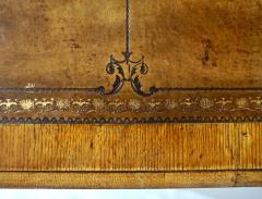  Gillows of Lancaster London English Double Sided Leather Top Oak Library Table of Large Scale - 2795829