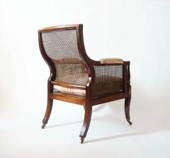  Gillows of Lancaster London English Regency Caned Mahogany Berg re or Armchair of Large Scale circa 1810 - 3935891