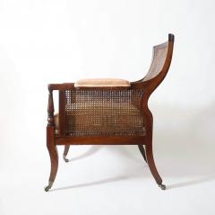  Gillows of Lancaster London English Regency Caned Mahogany Berg re or Armchair of Large Scale circa 1810 - 3935894