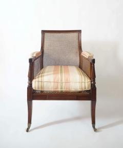  Gillows of Lancaster London English Regency Caned Mahogany Berg re or Armchair of Large Scale circa 1810 - 3935900