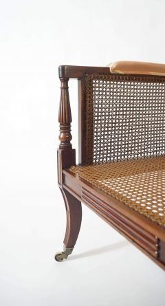  Gillows of Lancaster London English Regency Caned Mahogany Berg re or Armchair of Large Scale circa 1810 - 3935916