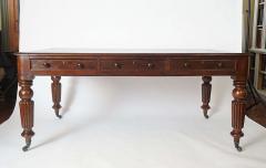  Gillows of Lancaster London English Regency Double Sided Mahogany Library Table of Large Scale circa 1830 - 3984712