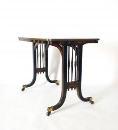  Gillows of Lancaster London English Regency Exotic Woods and Brass Table Attributed to Gillows - 2752474