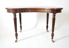  Gillows of Lancaster London English Regency Rosewood Writing Table of Kidney Form by Gillows circa 1815 - 3370178