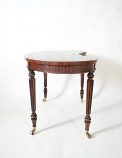  Gillows of Lancaster London English Regency Rosewood Writing Table of Kidney Form by Gillows circa 1815 - 3370187