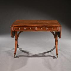  Gillows of Lancaster London GILLOWS REGENCY ROSEWOOD AND CASUARINA SOFA TABLE - 3707843