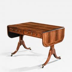  Gillows of Lancaster London GILLOWS REGENCY ROSEWOOD AND CASUARINA SOFA TABLE - 3709403