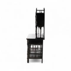  Gillows of Lancaster London Gillows A Fine Aesthetic Movement Side Cabinet with Hand Painted Floral Panels - 4183150