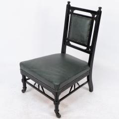  Gillows of Lancaster London Gillows An Anglo Japanese Nursing Chair with Thebes Style Turnings - 4183154