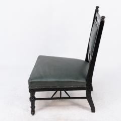  Gillows of Lancaster London Gillows An Anglo Japanese Nursing Chair with Thebes Style Turnings - 4183155