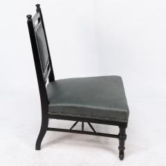  Gillows of Lancaster London Gillows An Anglo Japanese Nursing Chair with Thebes Style Turnings - 4183156