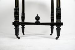  Gillows of Lancaster London Gillows attr Aesthetic Movement Ebonized Mahogany Centre Table with Amboyna top - 4191787