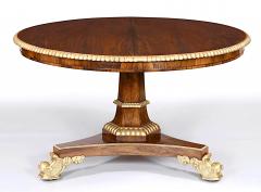  Gillows of Lancaster London Gillows of Lancaster Parcel Gilt Rosewood Tilt Top Center Table circa 1825 - 4361810