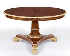  Gillows of Lancaster London Gillows of Lancaster Parcel Gilt Rosewood Tilt Top Center Table circa 1825 - 4361822