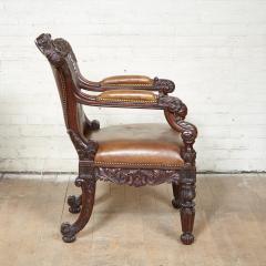  Gillows of Lancaster London Important George IV Rosewood Armchair - 2007099