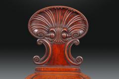  Gillows of Lancaster London Pair of Brocklesby Shell Back Hall Chairs by Gillows - 4712048