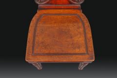  Gillows of Lancaster London Pair of Brocklesby Shell Back Hall Chairs by Gillows - 4712050