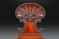  Gillows of Lancaster London Pair of Brocklesby Shell Back Hall Chairs by Gillows - 4712051