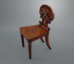  Gillows of Lancaster London Pair of Gillows Shell Back Hall Chairs for George Sandeman - 2035104