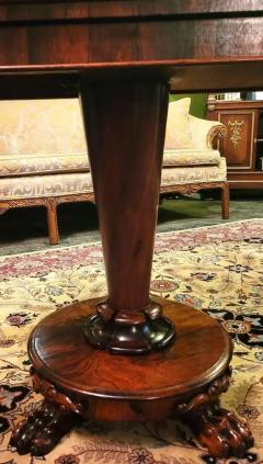  Gillows of Lancaster London Regency Fold over Side Table with Lions Paw Feet in the Manner of Gillows - 4127963