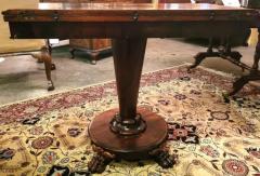  Gillows of Lancaster London Regency Fold over Side Table with Lions Paw Feet in the Manner of Gillows - 4127969