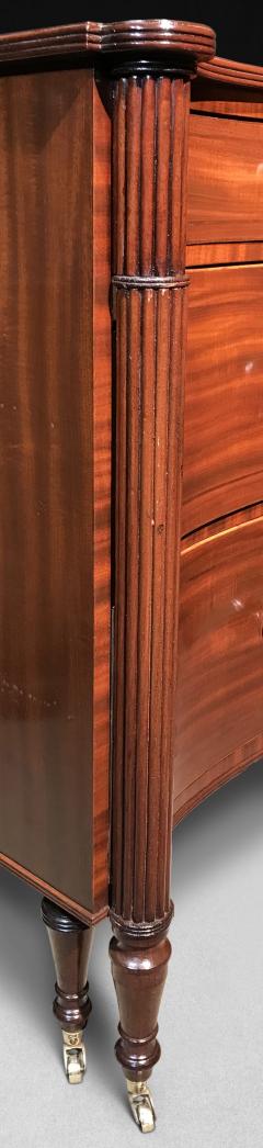  Gillows of Lancaster London Regency Period Mahogany and ebony line inlaid concave fronted commode - 4478174