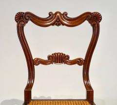  Gillows of Lancaster London Regency Rococo Revival Rosewood Caned Seat Side Chairs - 2521758