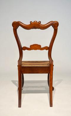  Gillows of Lancaster London Regency Rococo Revival Rosewood Caned Seat Side Chairs - 2521762