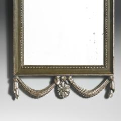  Gillows of Lancaster London Set of Three Gillows Of Lancaster 19th Century Silvered Green Painted Mirrors - 4317138