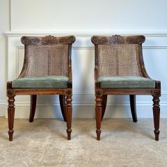  Gillows of Lancaster London WONDERFUL ENGLISH REGENCY PERIOD PAIR GRAND SCALE BERGERE CHAIRS CIRCA 1820 - 3698667