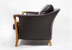  Giorgetti Giorgetti Progetti Series Peggy Lounge Chairs in Chocolate Brown Leather - 2402804