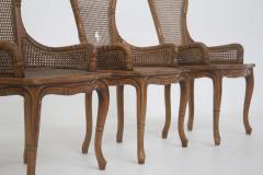  Giorgetti Italian Four Chairs by Giorgetti in Imitation Bamboo and Rattan - 2207973