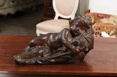  Giovacchino Fortini French 19th Century Terracotta Sleeping Cupid after Giovacchino Fortini - 3441688