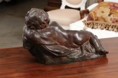  Giovacchino Fortini French 19th Century Terracotta Sleeping Cupid after Giovacchino Fortini - 3441859